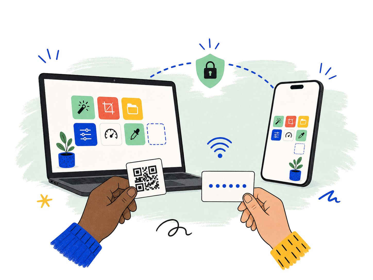 Phone pairing securely with a Mac