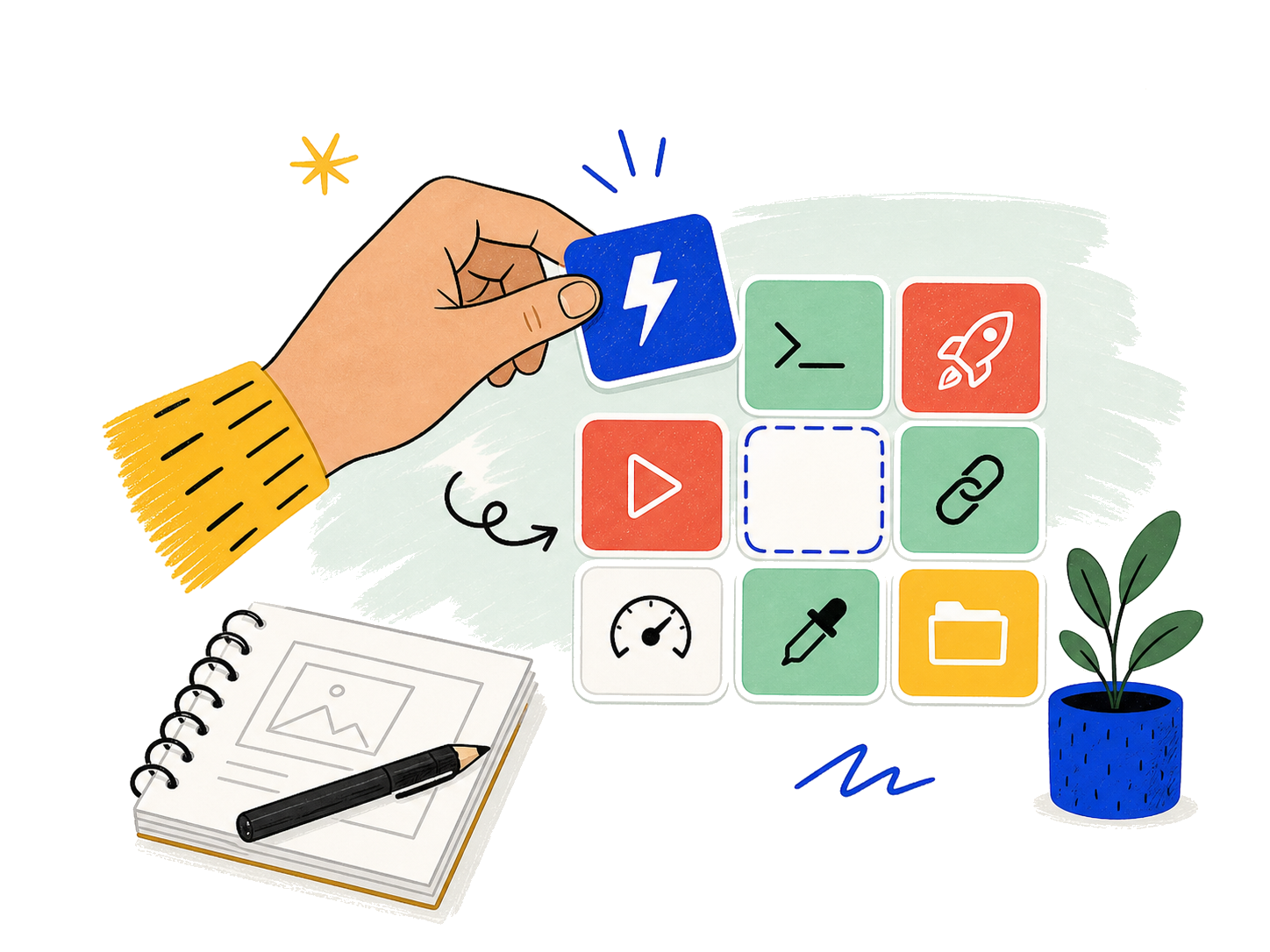 Shortcut controls illustration